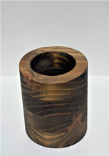 Load image into Gallery viewer, Minimalist Wood Planter Round ( Walnut Finish )