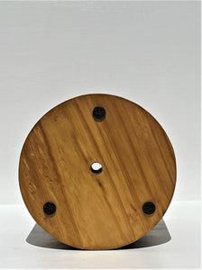 Minimalist Wood Planter Round ( Golden Oak Finish )